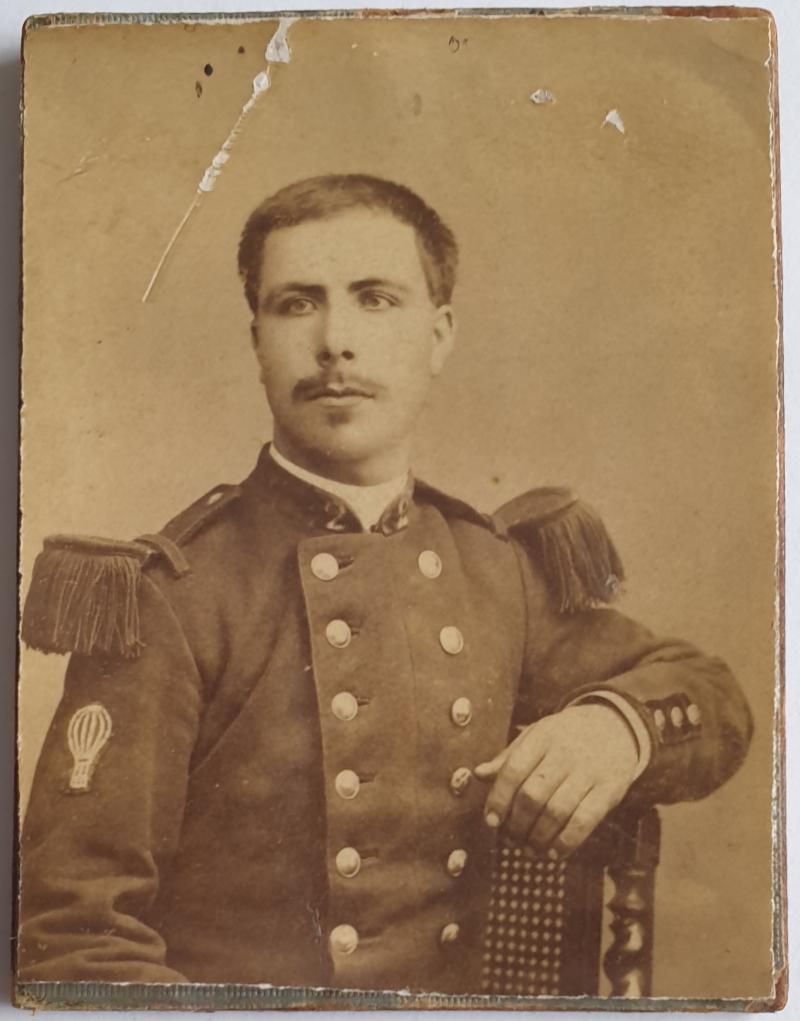 Early Photograph of an Officer with a Balloon Badge.
