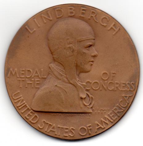Medallion - Tribute from congress to Charles Lindbergh