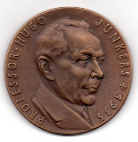 Medallion - In remembrance of Professor Hugo Junkers