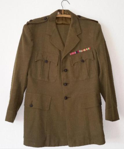 Named British Kings Royal Rifles Service Dress and Trousers.