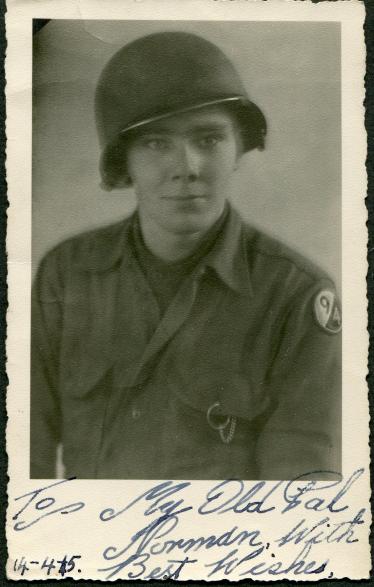 U.S. Photograph of a G.I. of the 94th Infantry Division.