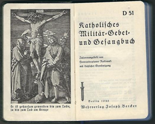 German Catholic Prayer and Song Book - 1936