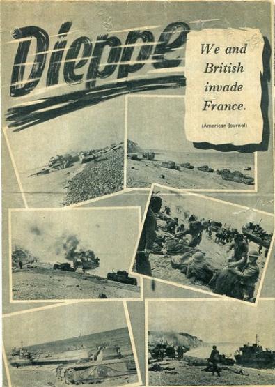 German Leaflet - Dieppe We and British Invade France