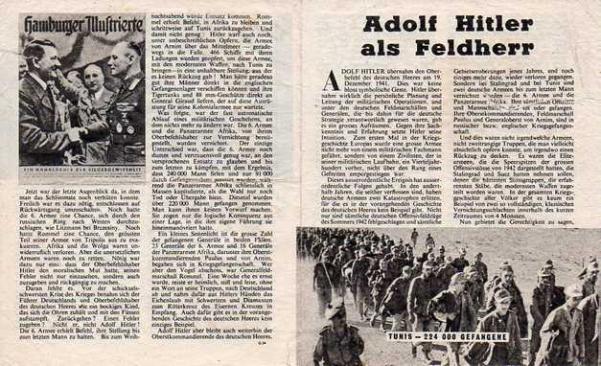 Allied Leaflet - Adolf Hitler als Feldherr