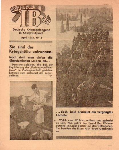 Russian Leaflet - IB ILLUSTRIERTES BLATT - Deutsche Kriegsgefangene in Sowjetruɮland - April 1943. Nr. 3