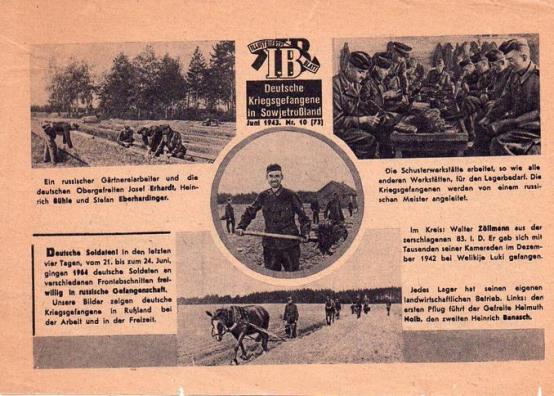 Russian Leaflet - IB ILLUSTRIERTES BLATT - Deutsche Kriegsgefangene in Sowjetruɮland - Juni 1943. Nr.10 (73)
