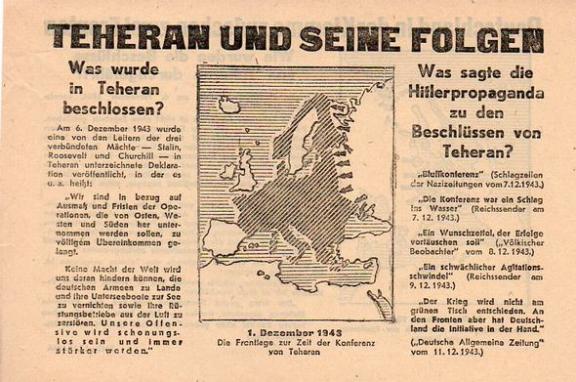 Russian Leaflet - Deutschland in der Klemme zwischen zwei Fronten