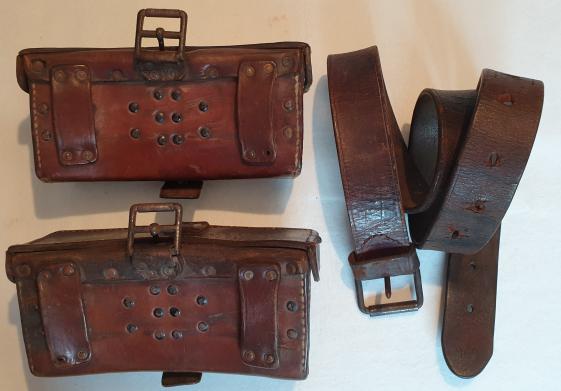 UNIQUE -  Dutch M95 'Bloktas' set and waist belt (all with Identical numbers)