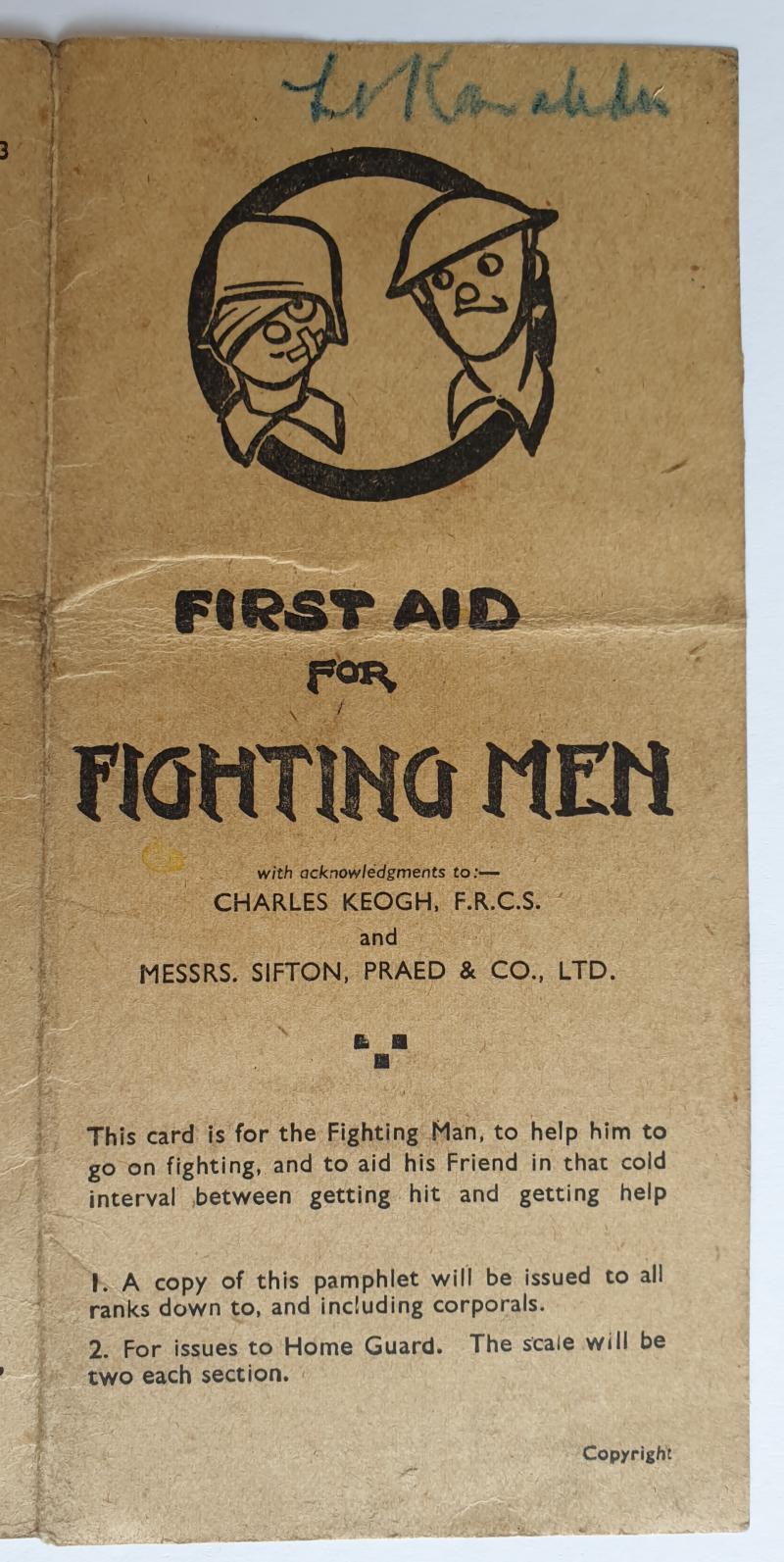 First  Aid for Fighting Men - 1943