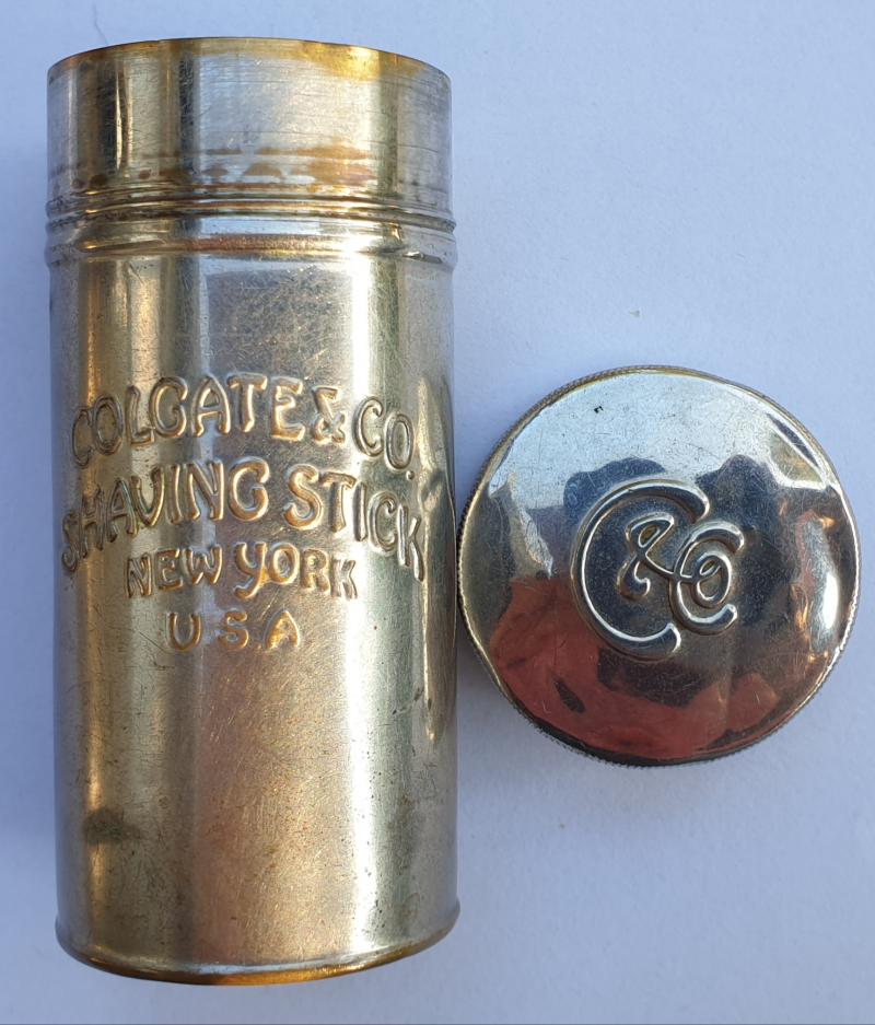 Tin cylinder for shaving stick 'Colgate c1940