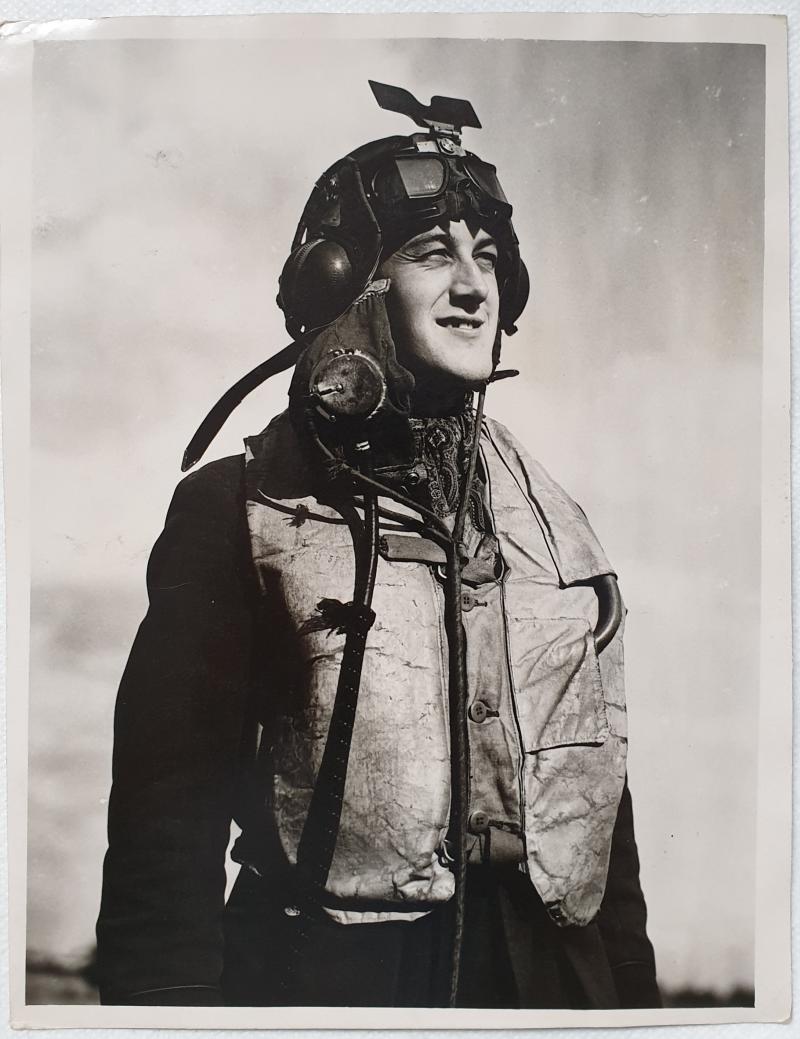 Battle of Britain Pilot of P/O J. R. B. Meaker - London News Press (L.N.P.) Press Photo