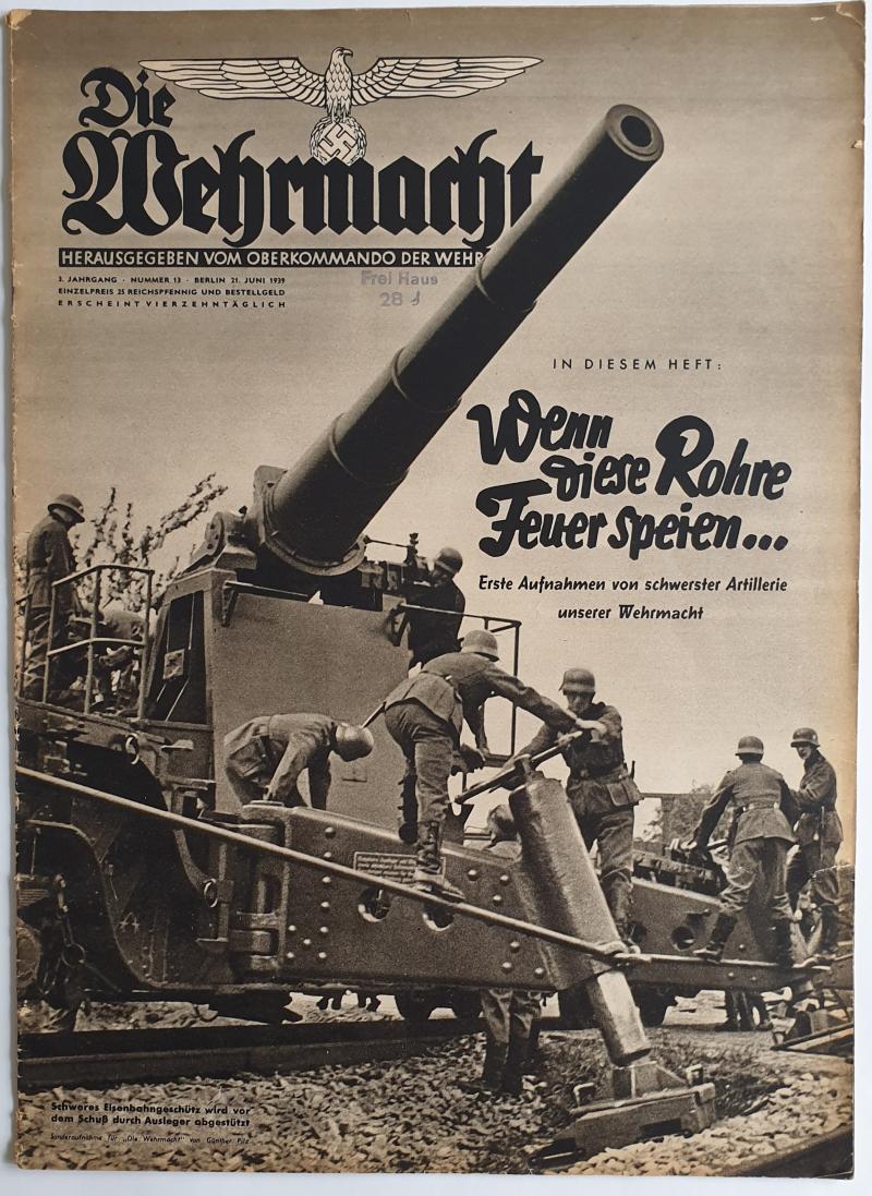 Die Wehrmacht Magazine - 21. juni 1939 Jahrgang 3, nummer 13