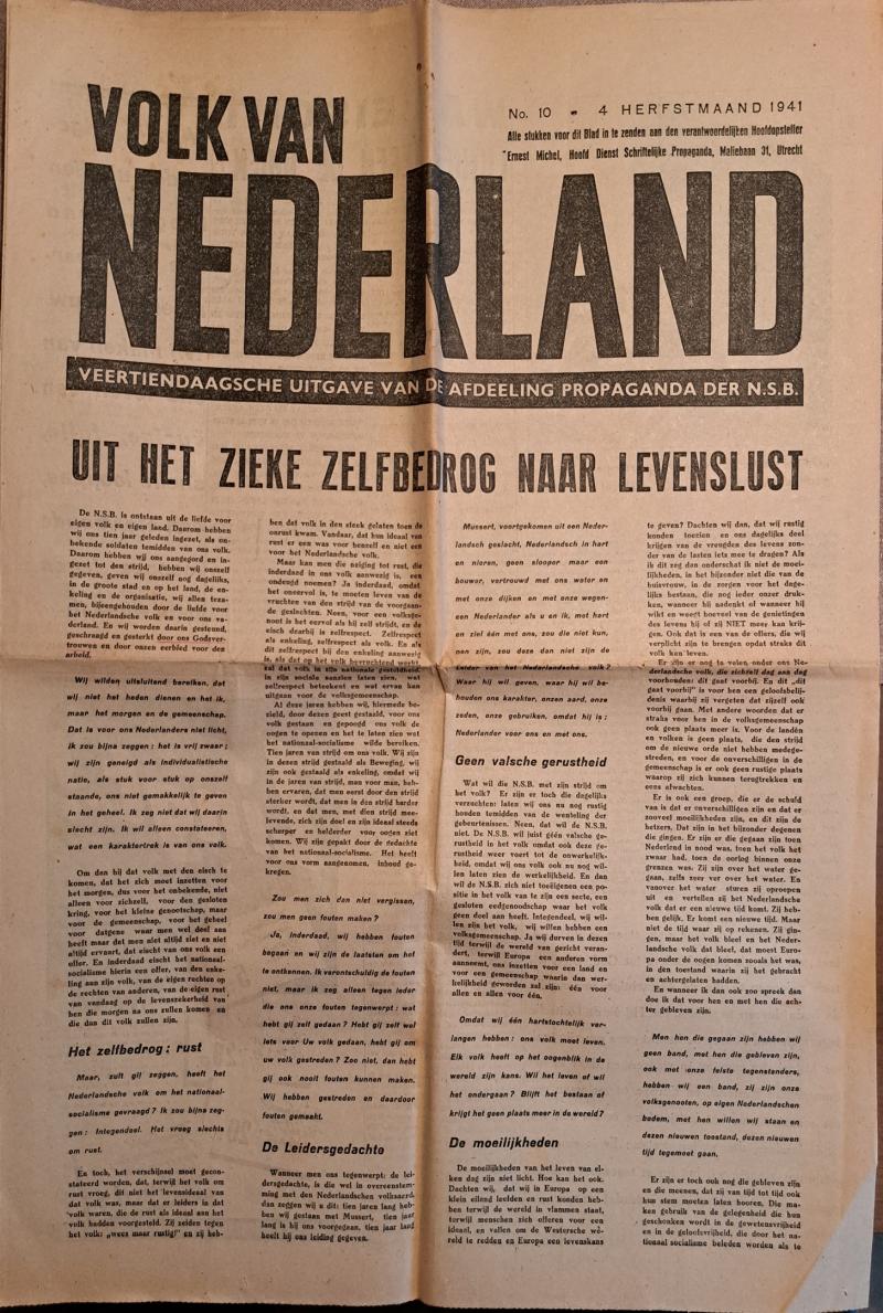 Volk van Nederland - 1941 No. 10